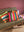 Bright Striped Patchwork Cotton Cushion Cover with Piped Edge