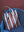Red & Blue Striped Recycled Tote Bag