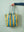 Yellow & Turquoise Striped Recycled Tote Bag