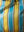 Yellow & Turquoise Striped Recycled Tote Bag