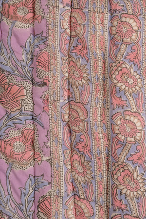 Apricot & Lavender Floral Quilt