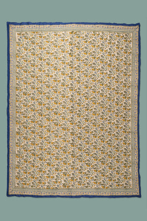 Lillian Hand Block Print Cotton Quilt