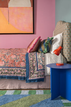 Beatrice Hand Block Print Cotton Quilt
