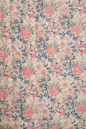 Beatrice Hand Block Print Cotton Quilt