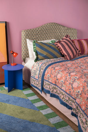 Beatrice Hand Block Print Cotton Quilt