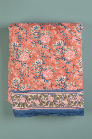 Beatrice Hand Block Print Cotton Quilt