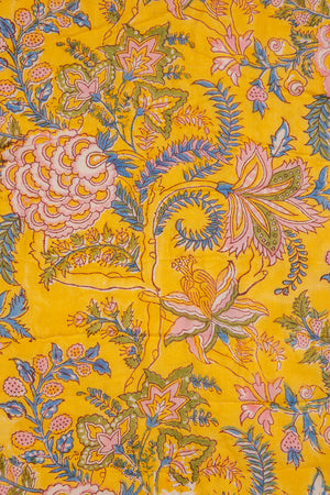 Cecily Hand Block Print Cotton Quilt
