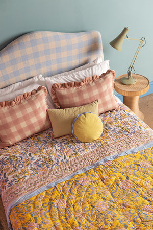 Cecily Hand Block Print Cotton Quilt