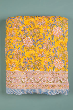 Cecily Hand Block Print Cotton Quilt