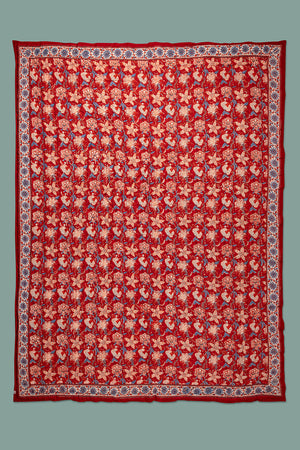 Valentine Hand Block Print Cotton Quilt