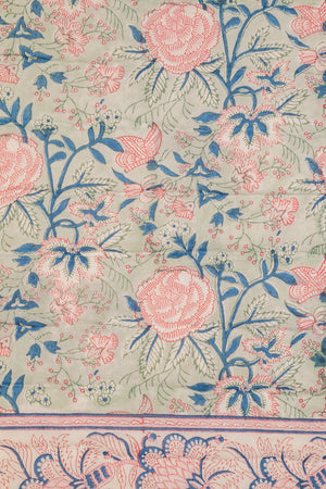 Amelia Hand Block Print Cotton Quilt