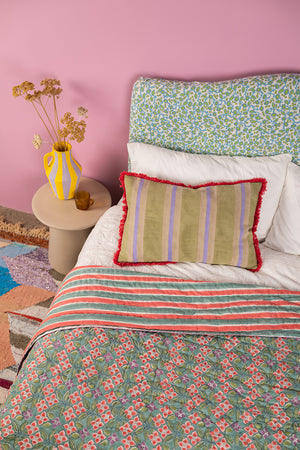 Josephine Hand Block Print Cotton Quilt