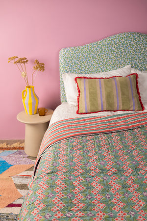 Josephine Hand Block Print Cotton Quilt