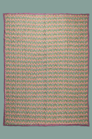 Josephine Hand Block Print Cotton Quilt