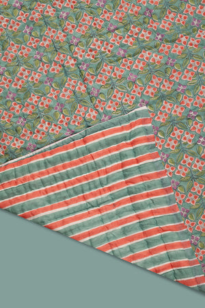 Josephine Hand Block Print Cotton Quilt