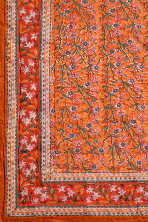 Florence Hand Block Print Cotton Quilt