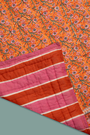 Florence Hand Block Print Cotton Quilt