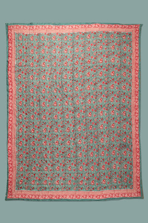 Adeline Hand Block Print Cotton Quilt
