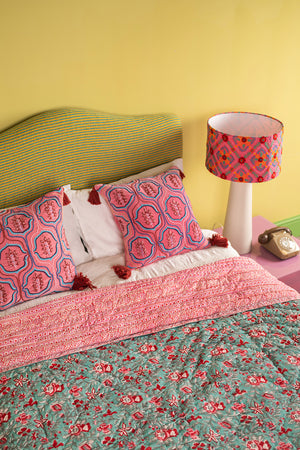 Adeline Hand Block Print Cotton Quilt