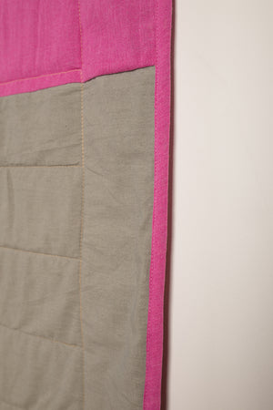 End of Roll Patchwork Reversible Quilt - 02