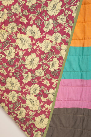 End of Roll Patchwork Reversible Quilt - 03