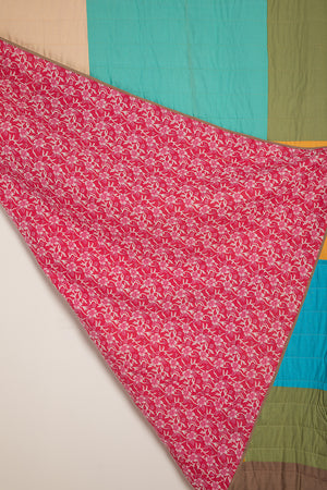 End of Roll Patchwork Reversible Quilt - 04