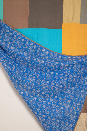 End of Roll Patchwork Reversible Quilt - 05
