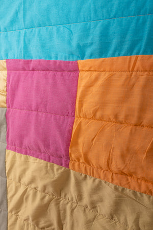 End of Roll Patchwork Reversible Quilt - 05