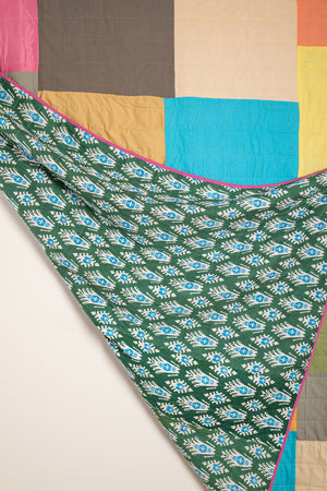 End of Roll Patchwork Reversible Quilt - 06