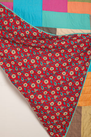 End of Roll Patchwork Reversible Quilt - 07