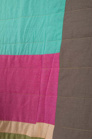 End of Roll Patchwork Reversible Quilt - 07