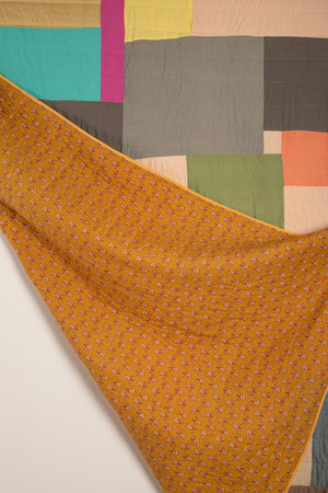 End of Roll Patchwork Reversible Quilt - 09