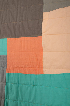 End of Roll Patchwork Reversible Quilt - 09
