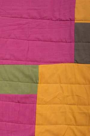 End of Roll Patchwork Reversible Quilt - 09