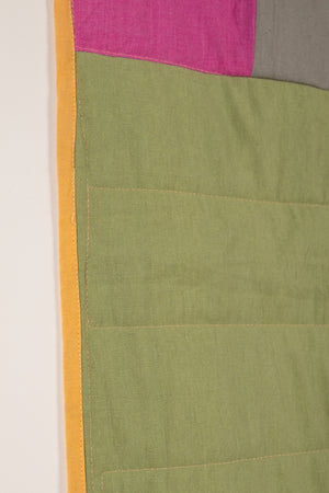 End of Roll Patchwork Reversible Quilt - 09
