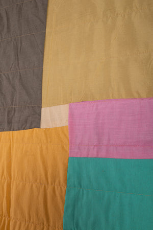 End of Roll Patchwork Reversible Quilt - 10