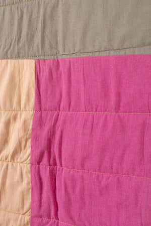 End of Roll Patchwork Reversible Quilt - 11