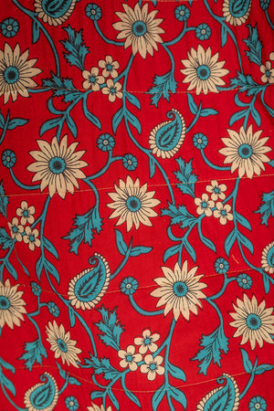 End of Roll Patchwork Reversible Quilt - 11