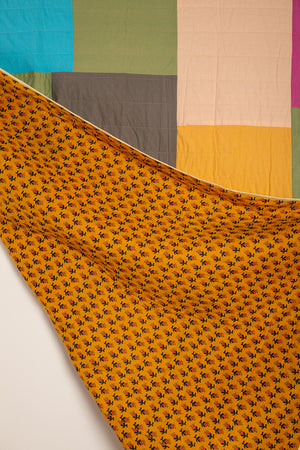 End of Roll Patchwork Reversible Quilt - 13