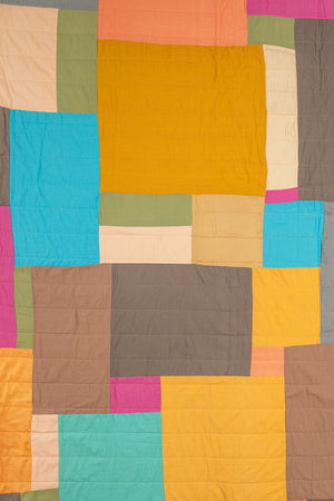 End of Roll Patchwork Reversible Quilt - 15