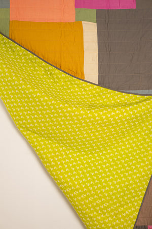 End of Roll Patchwork Reversible Quilt - 15