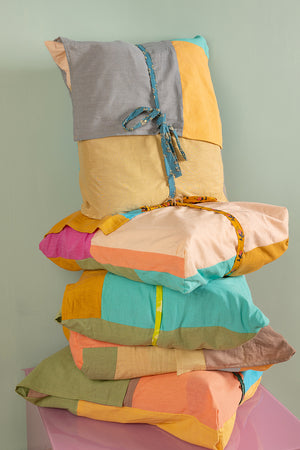 End of Roll Patchwork Reversible Quilt - 13