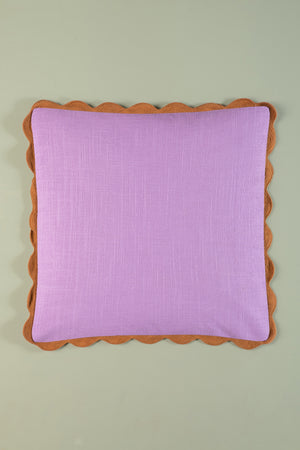 Lavender Block Colour Cotton Cushion Cover