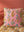 Pink Botanical Embroidered Cushion Cover