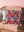 Burgundy Velvet Flower Embroidered Cushion Cover