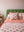Carnation & Clementine Block Print Cushion Cover