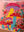 Pink Embroidered Toadstools Cushion Cover