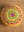 Floral on Yellow Embroidered Pouffe