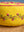 Floral on Yellow Embroidered Pouffe