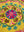 Floral on Yellow Embroidered Pouffe